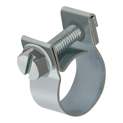 Riegler Spannbackenschelle, Stahl glanzverzinkt (W1), Nenn-Ã¸ 15 mm, 9 mm