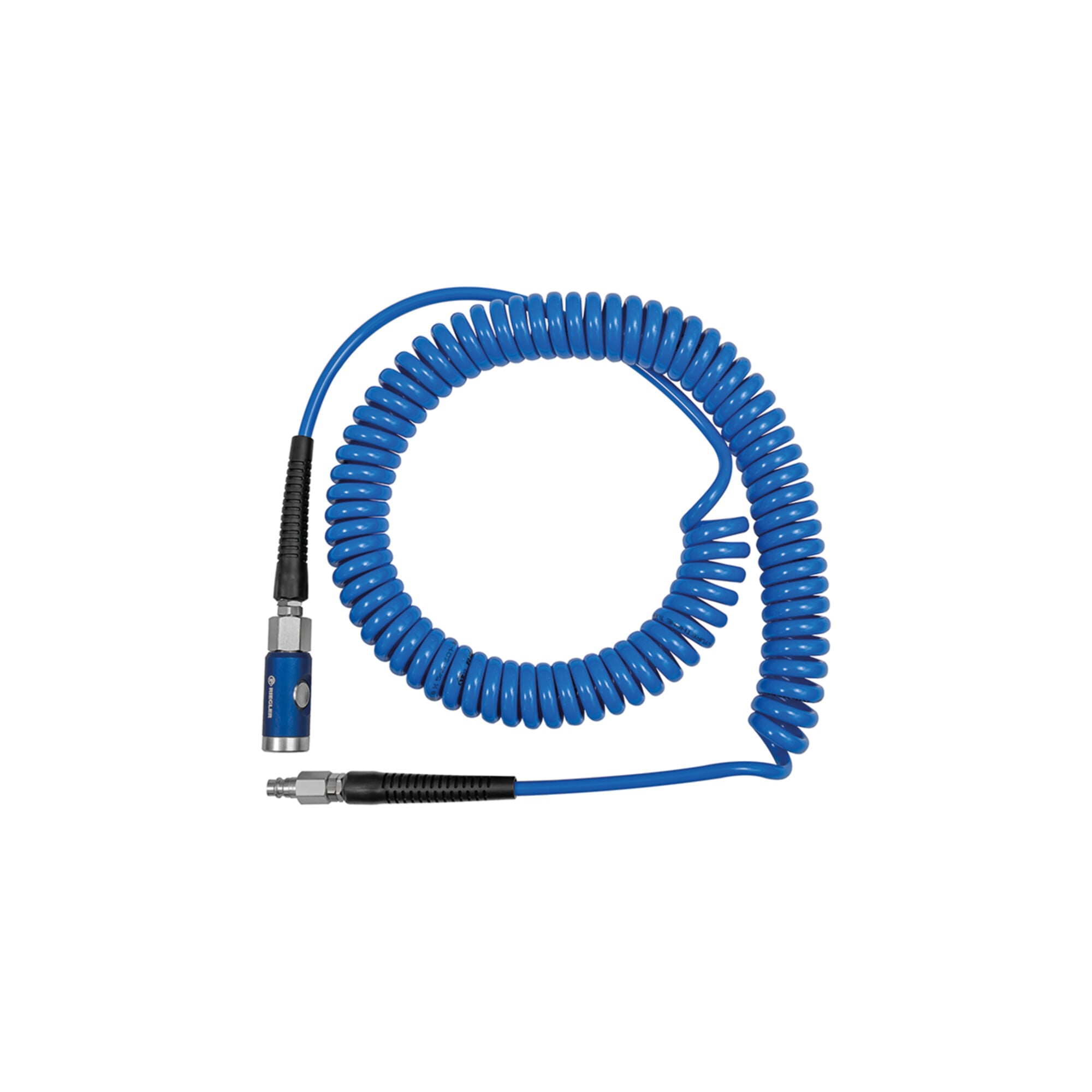 Riegler Spiralschl.-Druckknopf-Sicherheitskuppl.-Set, PU, Ã ̧ 10x6,5, 3,0 m