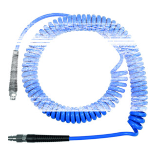 Riegler Spiralschl., Verschraubung, Knickschutz, PU, G 1/4, Ã¸10x6,5, 7,5m