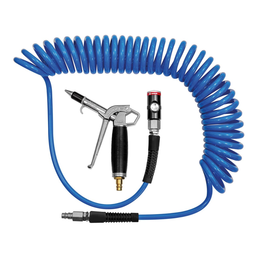 Riegler Spiralschlauch-Pistolen-Set Typhoon, PU-Schlauchdurchmesser 10x6,5, max. 3 m