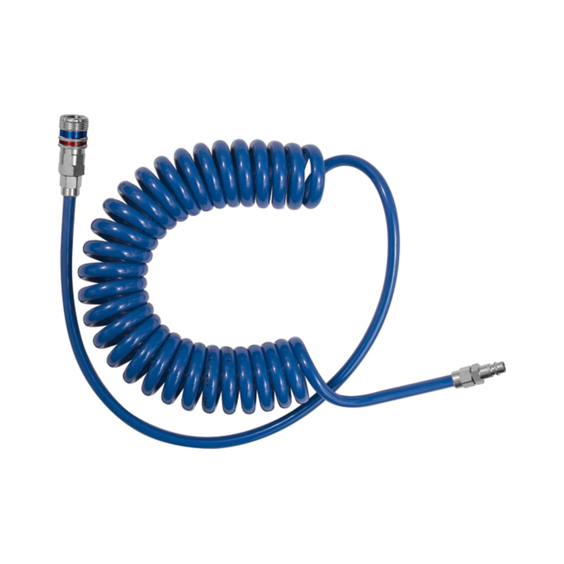 Riegler SpiralSchlauch-Sicherheitskupplung-Set, PUR, Schlauchdurchmesser 10x6,5, 2,0 m