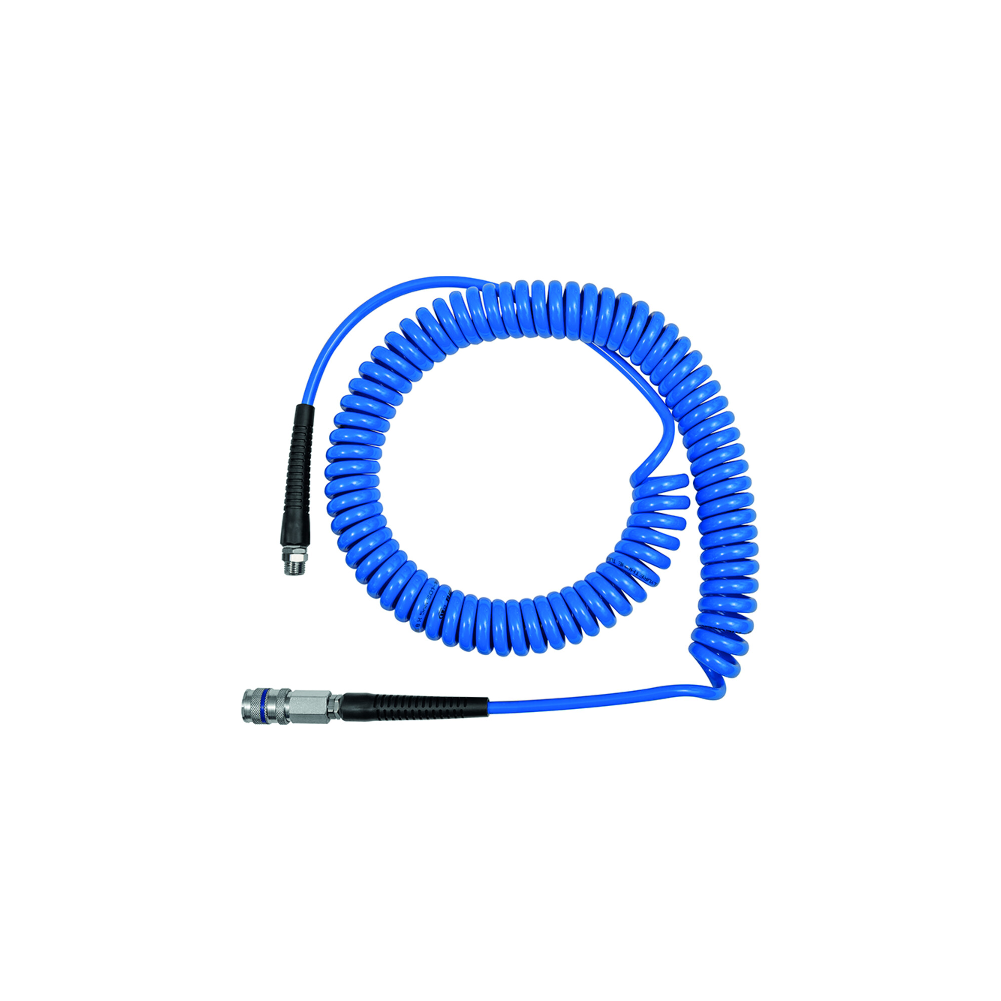 Riegler Spiralschlauch-Stahlkupplung-Set, PU, Schlauch-Ã ̧ 10x6,5, 10,0 m