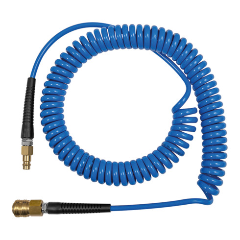 Riegler Spiralschlauch-Standardkupplung-Set, PU, Schlauch-ø 10x6,5, 3,0 m