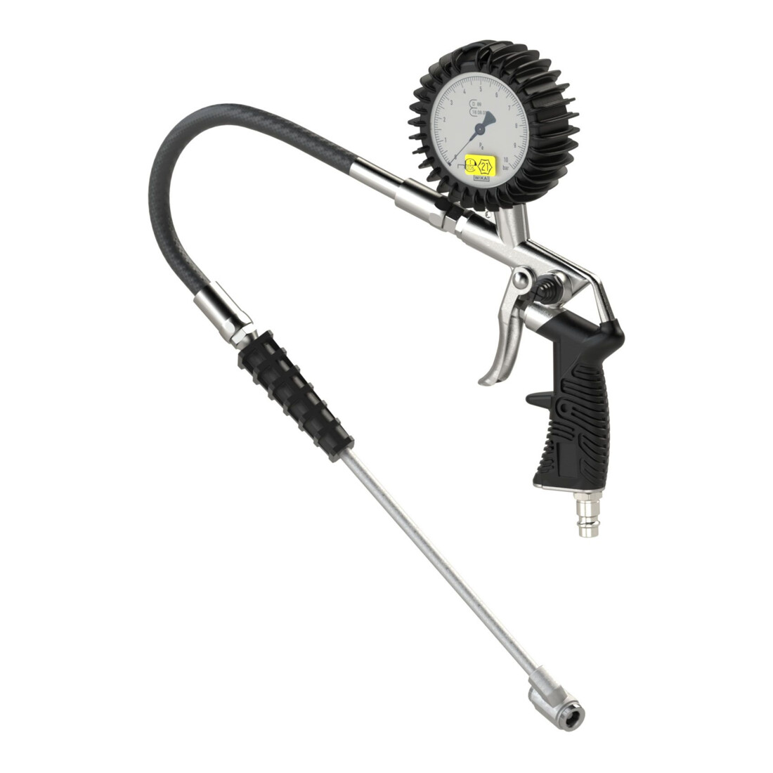 Riegler Stand.-Handreifenfüllmesser TS, Mano Durchmesser 63 mm, geeicht, 0-10 bar