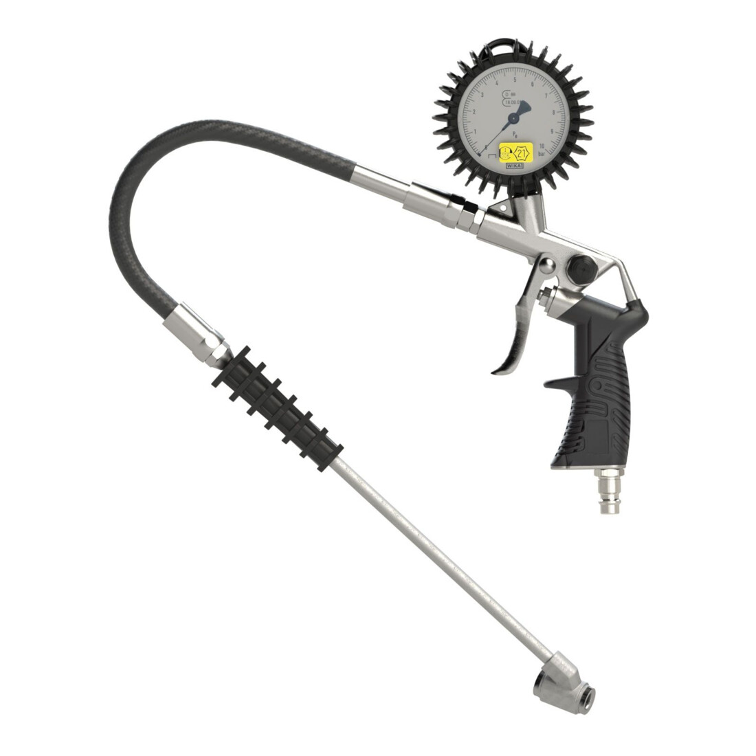 Riegler Stand.-Handreifenfüllmesser TS, Mano Durchmesser 63 mm, geeicht, 0-10 bar