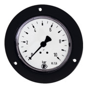 Riegler Standardmano., Frontring schwarz, G 1/8 hinten, 0 - 1,6 bar, Ã˜ 40