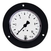Riegler Standardmano., Frontring schwarz, G 1/8 hinten, 0 - 2,5 bar, Ã˜ 40