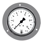 Riegler Standardmano., Frontring verchr., G 1/4 hinten, 0 - 1,0 bar, Ã˜ 63