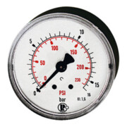 RIEGLER Standardmano G 1/8 centré à l'arrière 0 - 10,0 bar/145 psi Diamètre 40 mm-1