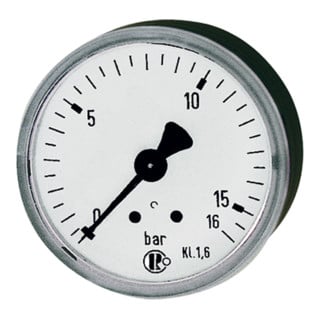 Riegler Standardmano, KS-G., G 1/4 arrière centré, 0 - 1,0 bar, Ø 50