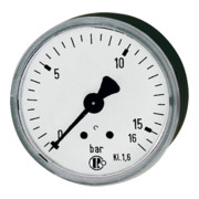 Riegler Standardmano, KS-G., G 1/4 arrière centré, 0 - 1,6 bar, Ø 63-1