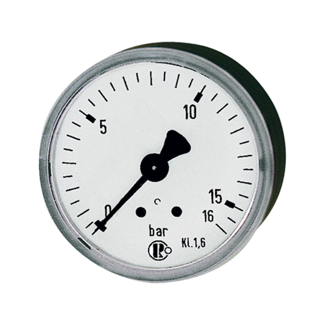 Riegler Standardmano, KS-G., G 1/4 arrière centré, 0 - 1,6 bar, Ø 63