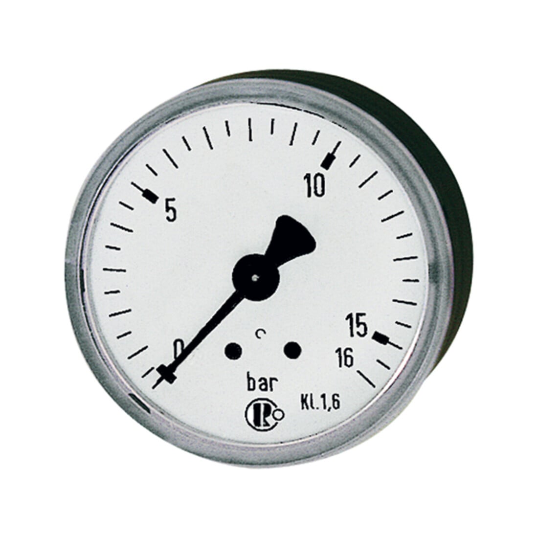 Riegler Standardmano, KS-G., G 1/8 arrière centré, 0 - 1,0 bar, Ø 40