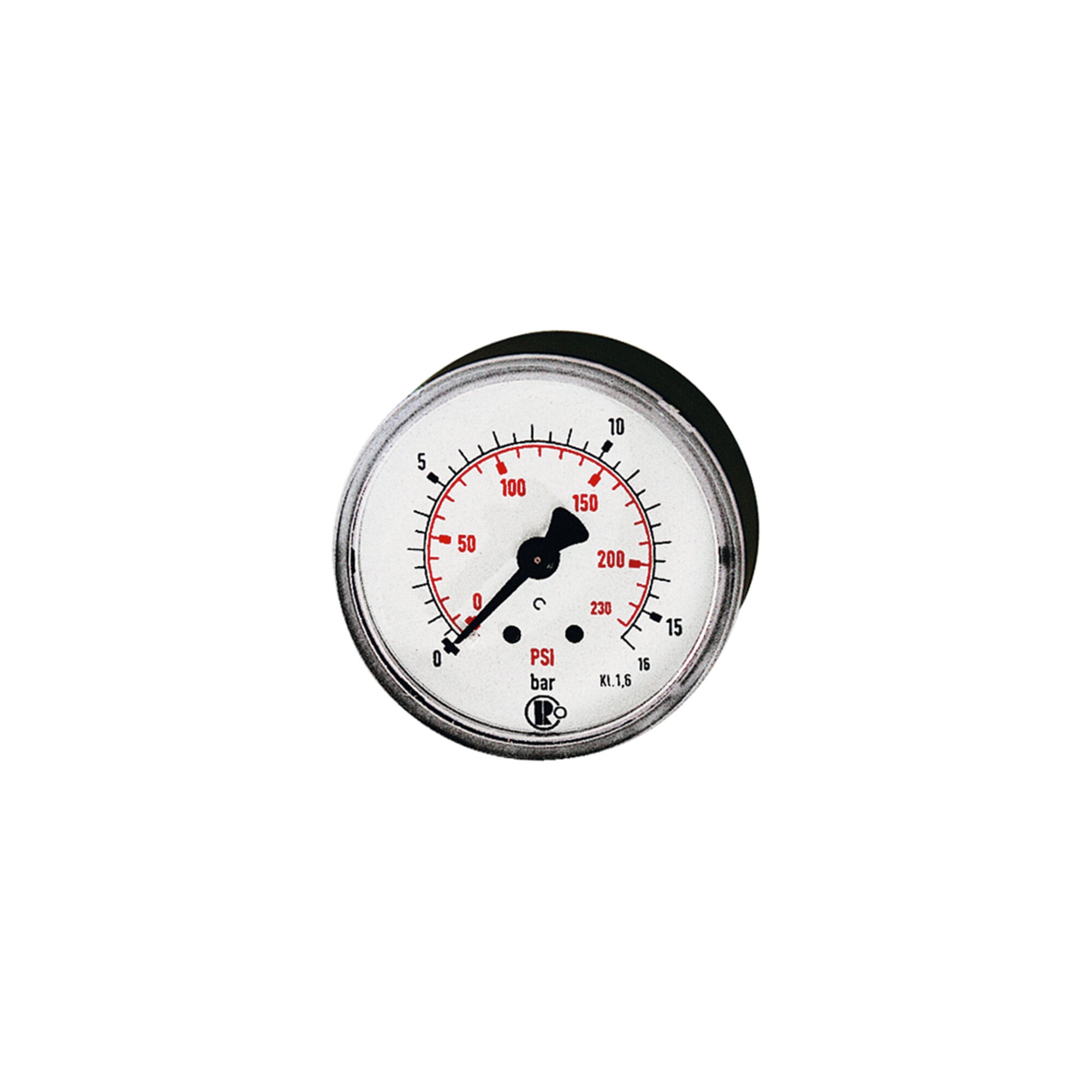 Riegler Standardmano, Kunststoff, G 1/4 hinten, 0 - 10,0 bar/145 psi, Ã ̃40
