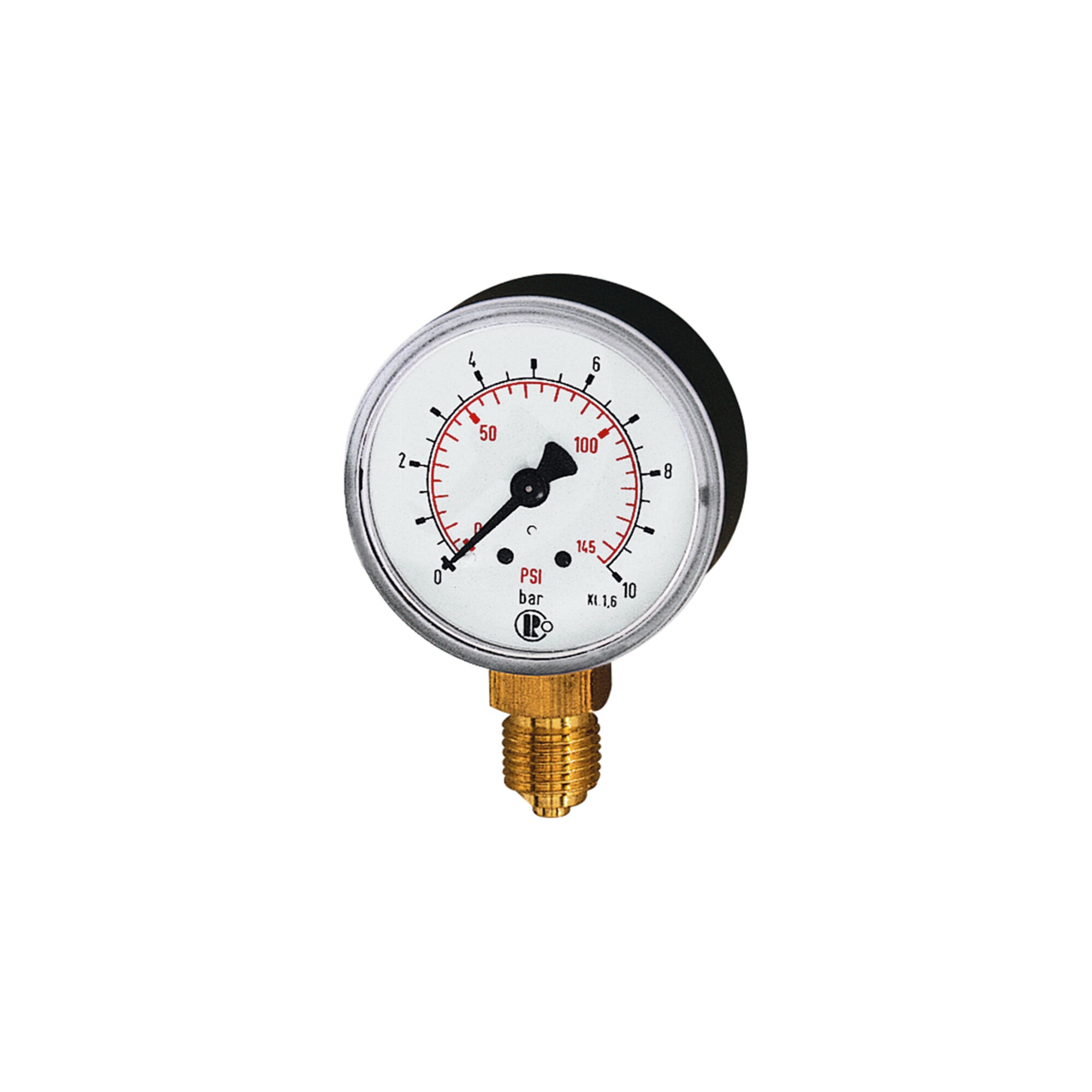 Riegler Standardmano, Kunststoff, G 1/8 unten, 0 - 2,5 bar/36 psi, Ã ̃ 40