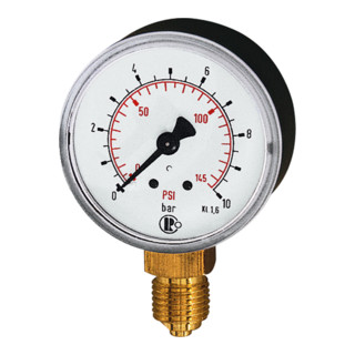 Riegler Standardmano, plastique, G 1/4 bas, 0 - 2,5 bar/36 psi, Ø 50