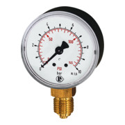 Riegler Standardmano, plastique, G 1/4 bas, 0 - 2,5 bar/36 psi, Ø 63-1