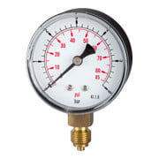 Riegler Standardmano »pressure line«, G 1/4 unten, 0-1,6 bar/23 psi, Ã˜ 63