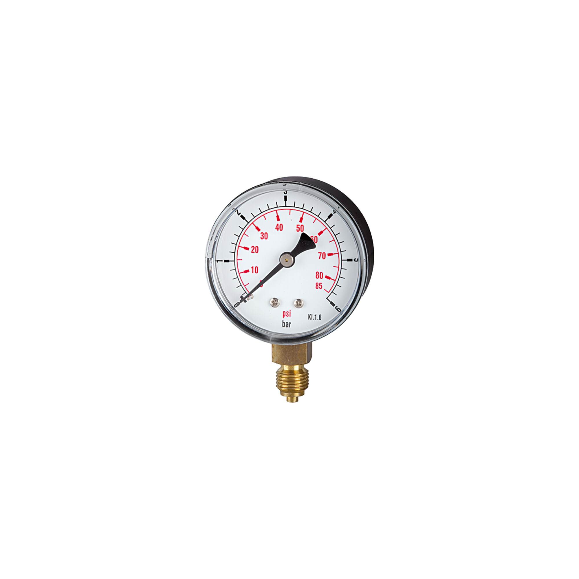 Riegler Standardmano »pressure line« G 1/8 unten, -1/0 bar/-14,5 psi, Ã ̃40