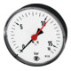 Riegler Standardmano., Stahlblech, G 1/4 hinten zentr., 0-2,5 bar, Ã˜ 100-1