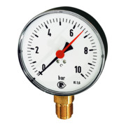 Riegler Standardmanometer, Kunststoffgeh., G 1/2 unten, 0-60,0 bar, Ã˜ 100
