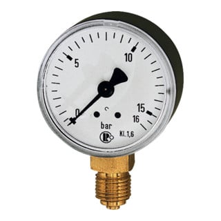 Riegler Standardmanometer, Kunststoffgeh., G 1/4 unten, -1/+15,0 bar, Ã˜63