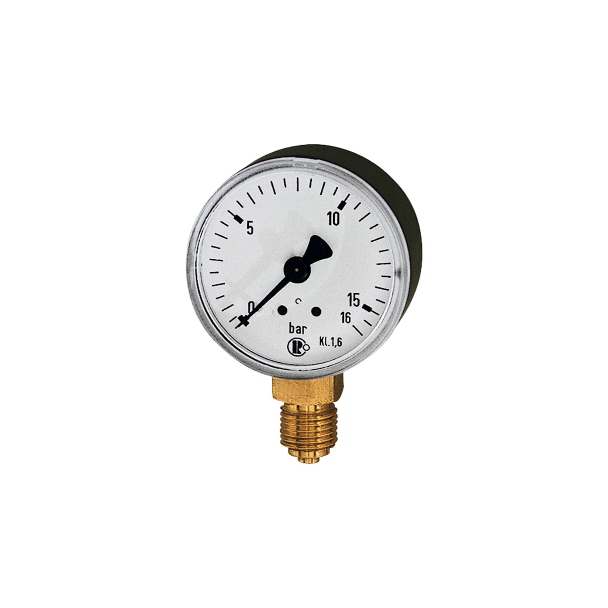 Riegler Standardmanometer, Kunststoffgeh., G 1/8 unten, 0-40,0 bar, Ã ̃ 40