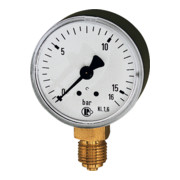 Riegler Standardmanometer, Stahlblechgeh., G 1/4 unten, -1/+1,5 bar, Ø 63