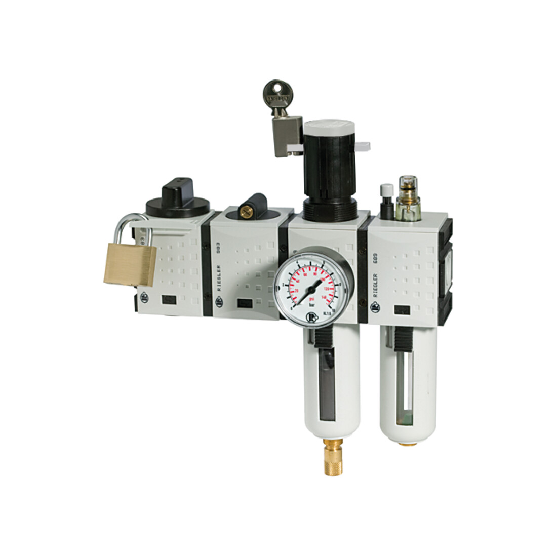 Riegler Station de maintenance SAFETY »FUTURA«, KH-AV 2 pcs WE, VA, BG 4, G 3/4