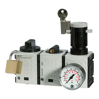 Riegler Station de maintenance SAFETY »FUTURA«, KH-AV-DR, BG 2, G 3/8, 2,5-8 bar