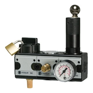 Riegler Station de maintenance SAFETY »multifix«, KH-AV-DR, BG1, G 1/4, 2-10 bar