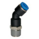 Riegler Steckverschraubung 45° »Blaue Serie«, drehbar, R 1/4 außen, Ø 4mm