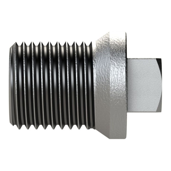 Riegler Stopfen 290, AG, R 1 1/4, schwarzer Temperguss feuerverz.