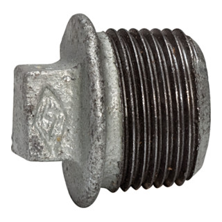 Riegler Stopfen 290, AG, R 1/2, schwarzer Temperguss feuerverz.