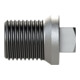 Riegler Stopfen 290, AG, R 1/2, schwarzer Temperguss feuerverz.