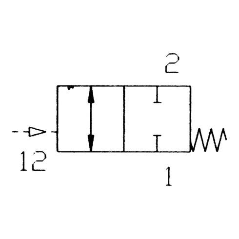 Riegler Stoppventil pneumatisch betätigt, G 1/8, G 1/8 i., G 1/8 i.