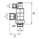 Riegler Stoppventil pneumatisch betätigt, G 1/8, Steckanschluss 6/4-4
