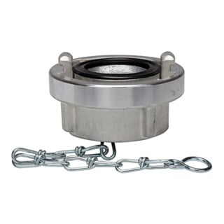 Riegler Storz-Blindkupplung, Kette, Alu, Storz-Größe 75-B, KA 89 mm
