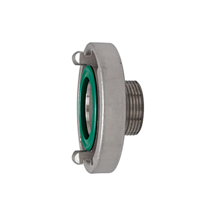 Riegler Storz-Festkupplung, Edelstahl V4A, Storz-Größe 52-C, G 1 1/2 AG