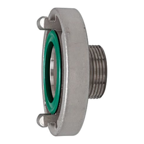 Riegler Storz-Festkupplung, Edelstahl V4A, Storz-Größe 75-B, G 2 1/2 AG