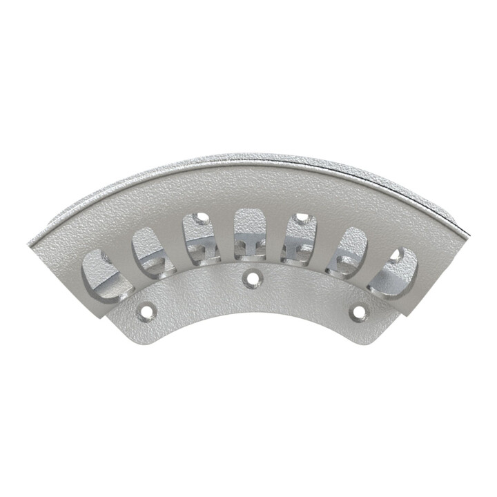 Riegler Support de tuyau, aluminium brut, maxi