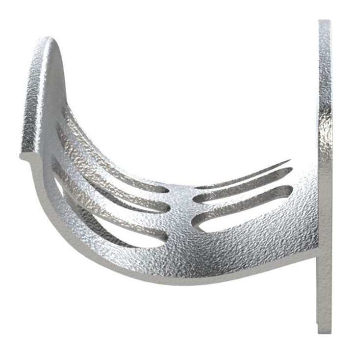 Riegler Support de tuyau, aluminium brut, maxi
