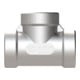 Riegler T-collecteur, 3 x intérieur, Rp 1, acier inoxydable 1.4408