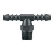 Riegler T-Einschraubstutzen, R 1/4 a., für Schlauch LW 6 mm, SW 14, PA 6-1