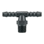 Riegler T-Einschraubstutzen, R 1/8 a., für Schlauch LW 4 mm, SW 10, PA 6-1