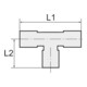 Riegler T-Einschraubverschr. »value line« drehbar G1/4 a. MS vern. Ø10mm