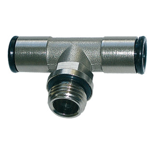 Riegler T-Einschraubverschr. »value line« drehbar G1/4 a., MS vern. Ã˜8mm