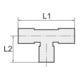 Riegler T-Einschraubverschr. »value line« drehbar G1/4 a., MS vern. Ã˜8mm