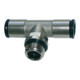 Riegler T-Einschraubverschr. »value line« drehbar G1/4 a., MS vern. Ø8mm