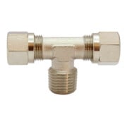 Riegler T-Einschraubverschraubung, R 3/8 a., Rohr-Außen-Ã˜ 12 mm, MS vern.-1